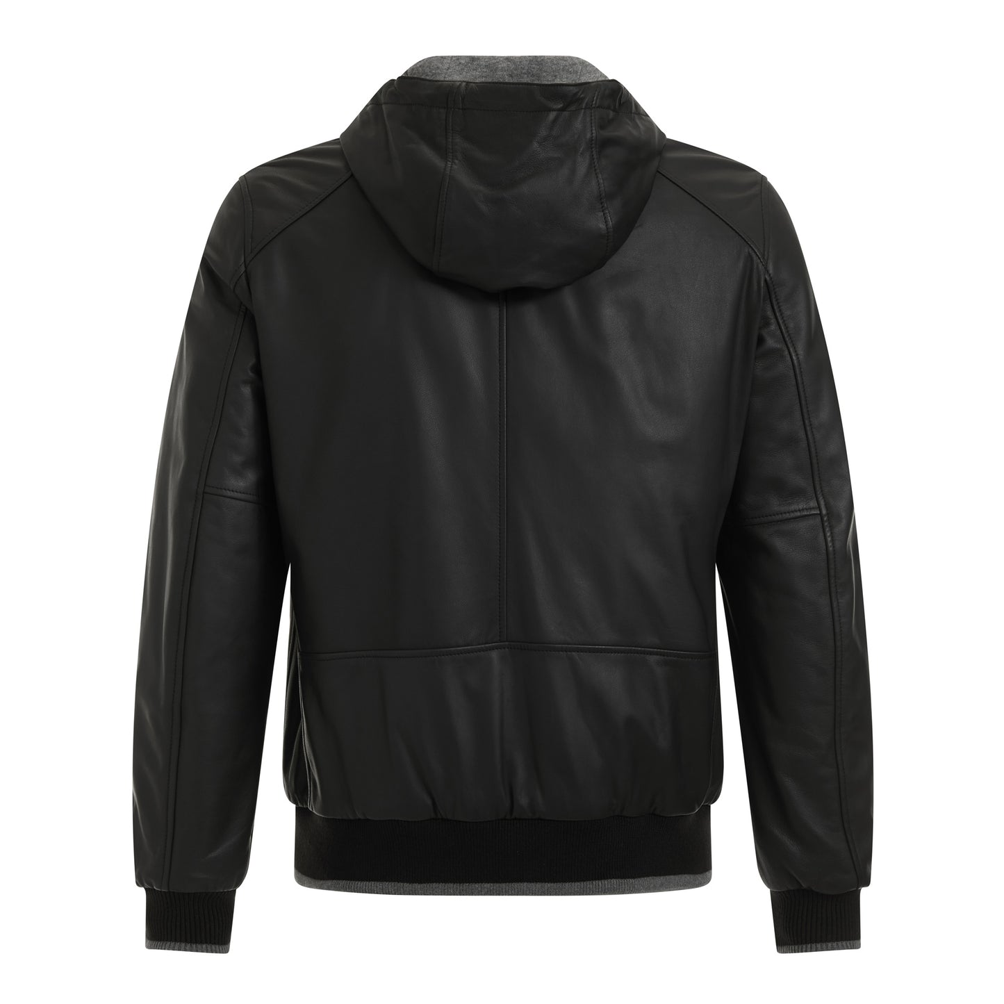 Mick Zip Up Leather Jacket - Image 3
